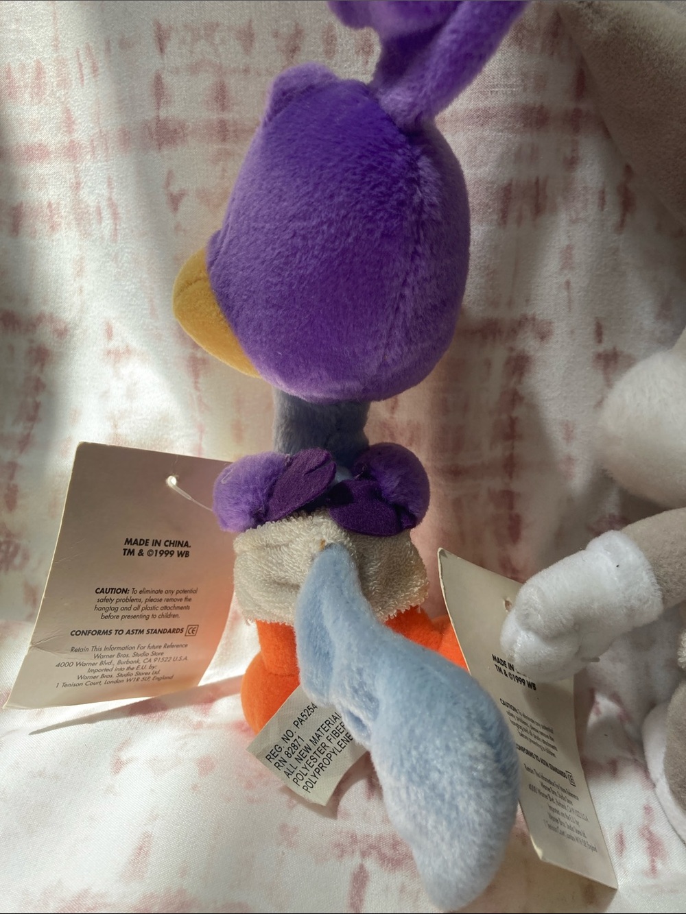 LOONEY TUNES Baby 6" Plush Bean Bag Bundle of 4 1999 - Picture 5 of 8